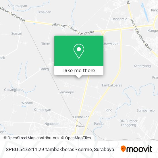 SPBU 54.6211,29 tambakberas - cerme map