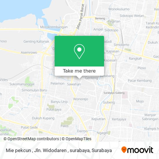 Mie pekcun , Jln. Widodaren , surabaya map