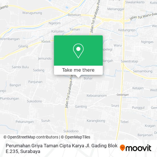 Perumahan Griya Taman Cipta Karya Jl. Gading Blok E.235 map