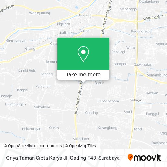 Griya Taman Cipta Karya Jl. Gading F43 map