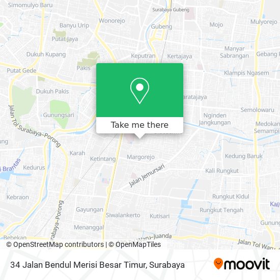 34 Jalan Bendul Merisi Besar Timur map