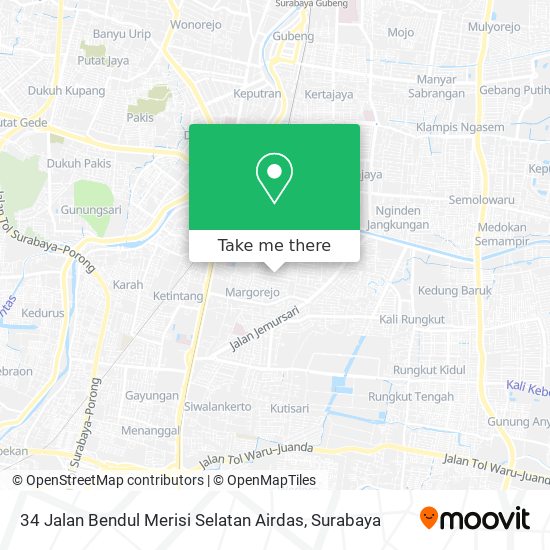 34 Jalan Bendul Merisi Selatan Airdas map
