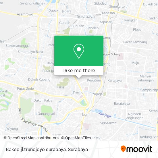 Bakso jl.trunojoyo surabaya map