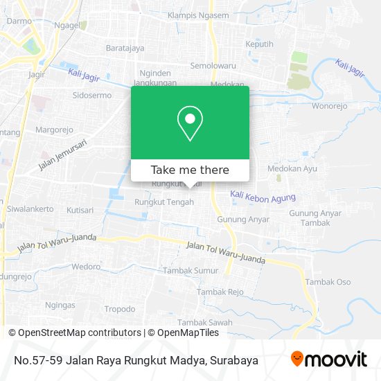 No.57-59 Jalan Raya Rungkut Madya map