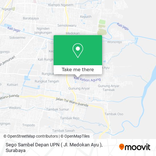 Sego Sambel Depan UPN ( Jl. Medokan Ayu ) map