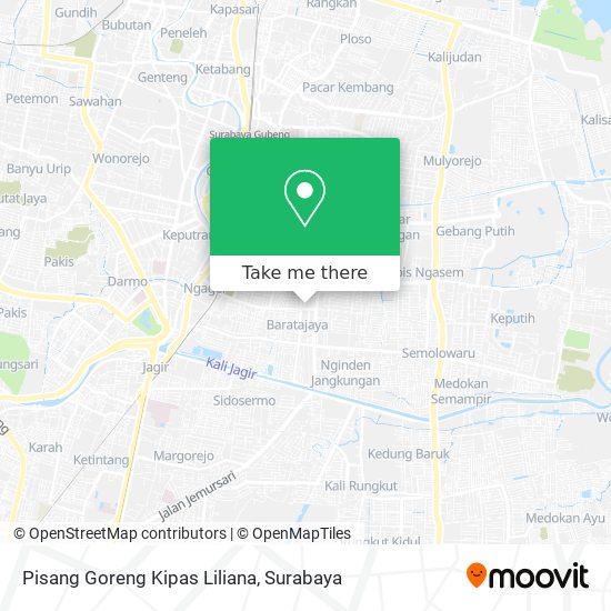 Pisang Goreng Kipas Liliana map
