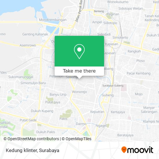 Kedung klinter map