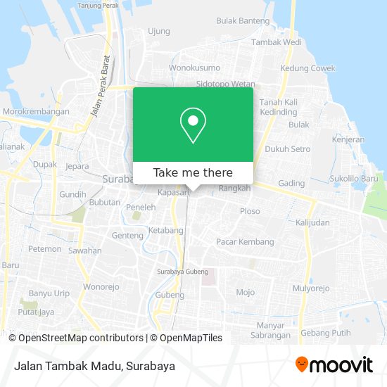 Jalan Tambak Madu map