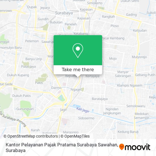 Kantor Pelayanan Pajak Pratama Surabaya Sawahan map