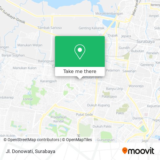 Jl. Donowati map