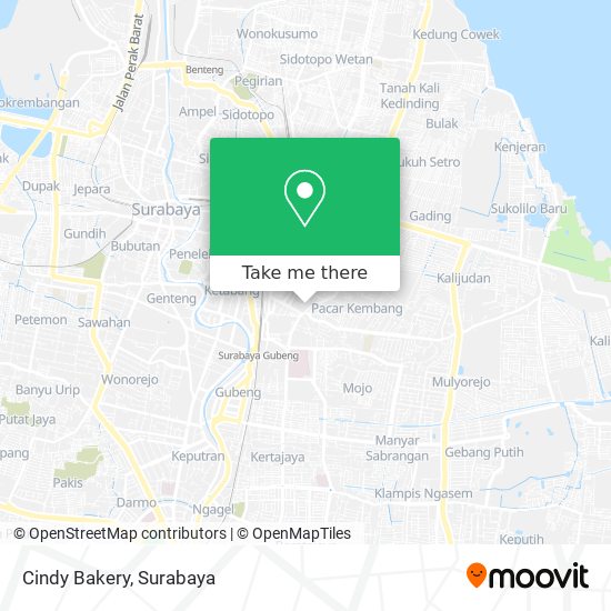 Cindy Bakery map