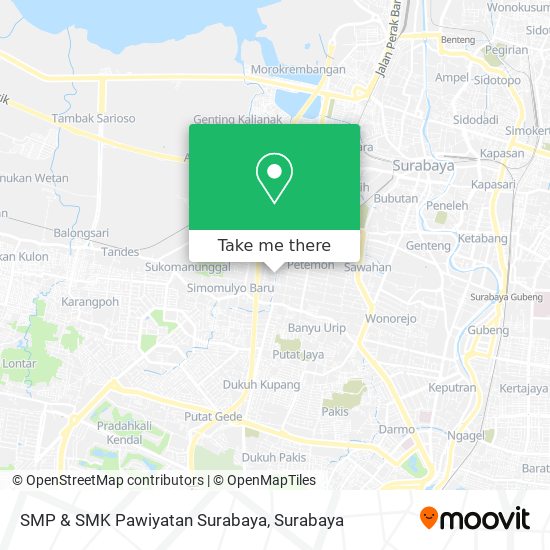SMP & SMK Pawiyatan Surabaya map