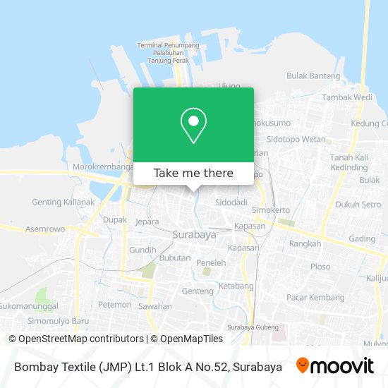 Bombay Textile (JMP) Lt.1 Blok A No.52 map