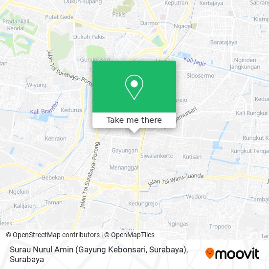 Surau Nurul Amin (Gayung Kebonsari, Surabaya) map