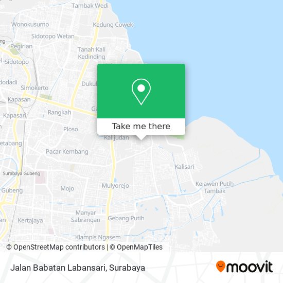 Jalan Babatan Labansari map