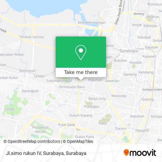 Jl.simo rukun IV, Surabaya map