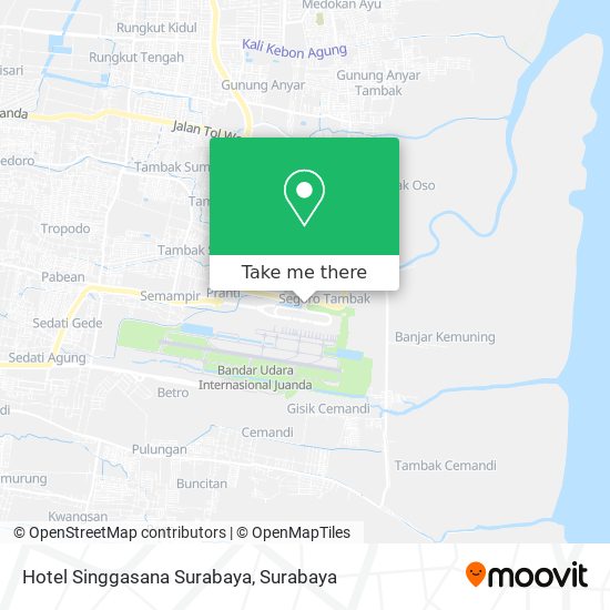 Hotel Singgasana Surabaya map