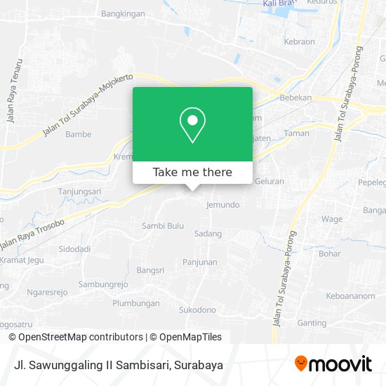 Jl. Sawunggaling II Sambisari map