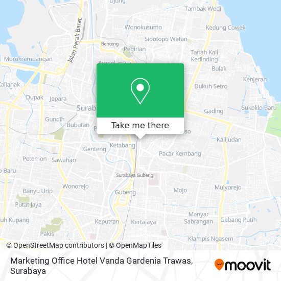 Marketing Office Hotel Vanda Gardenia Trawas map