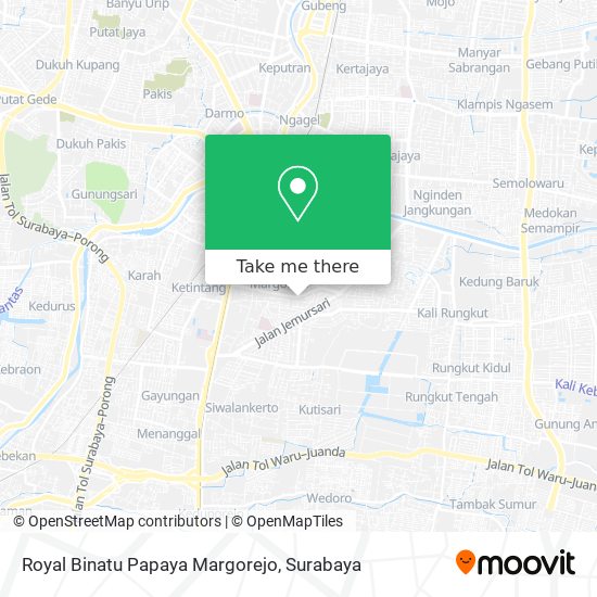 Royal Binatu Papaya Margorejo map