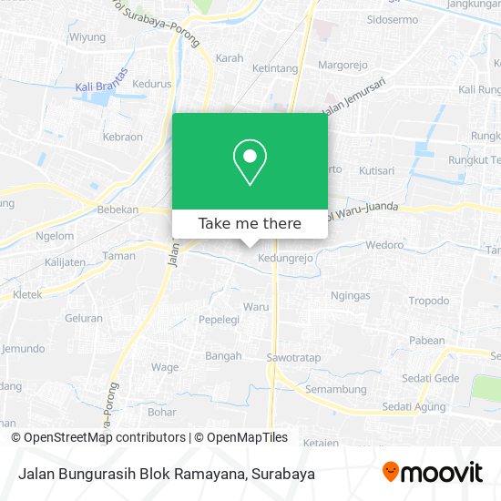 Jalan Bungurasih Blok Ramayana map