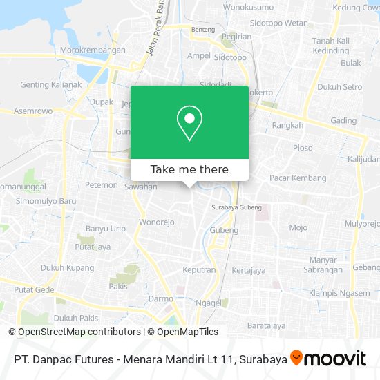 PT. Danpac Futures - Menara Mandiri Lt 11 map