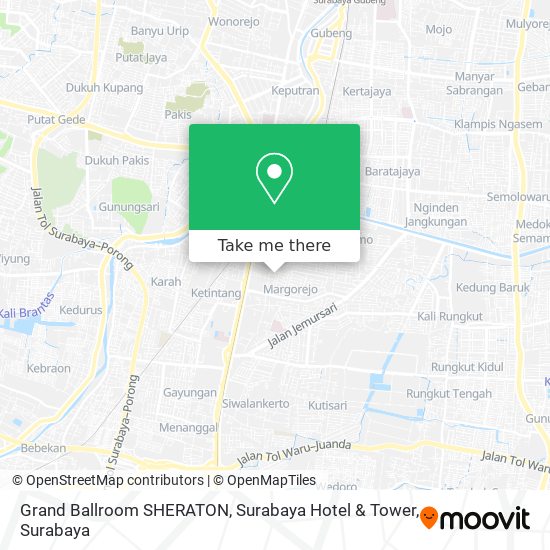 Grand Ballroom SHERATON, Surabaya Hotel & Tower map