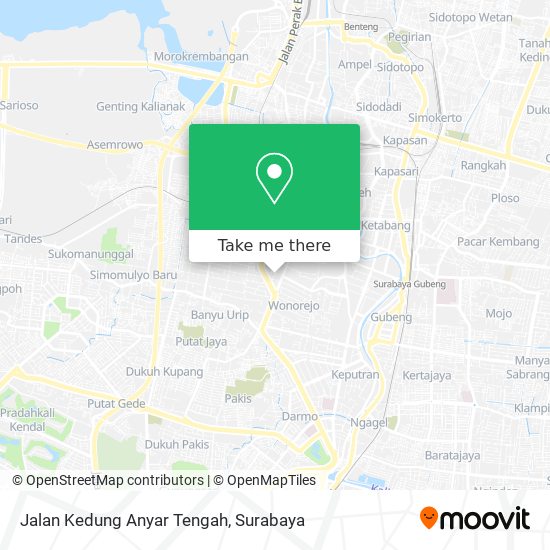 Jalan Kedung Anyar Tengah map