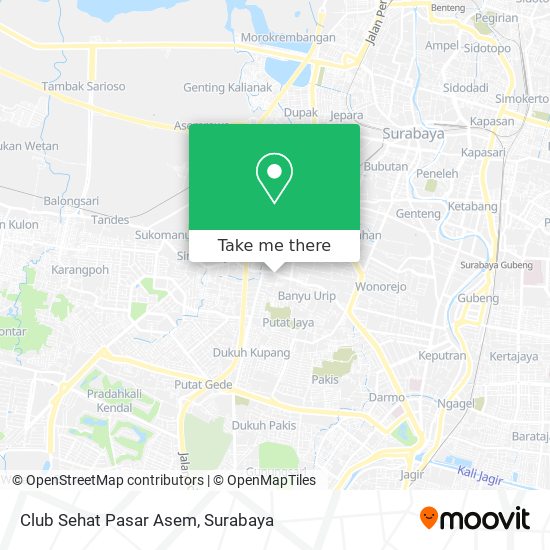 Club Sehat Pasar Asem map