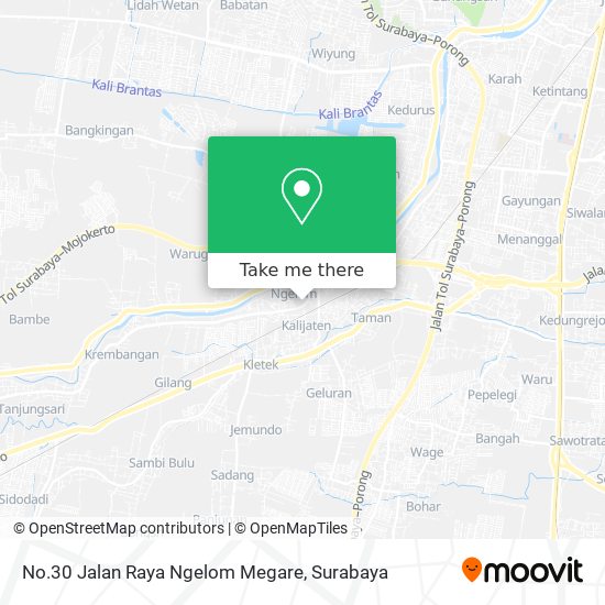 No.30 Jalan Raya Ngelom Megare map