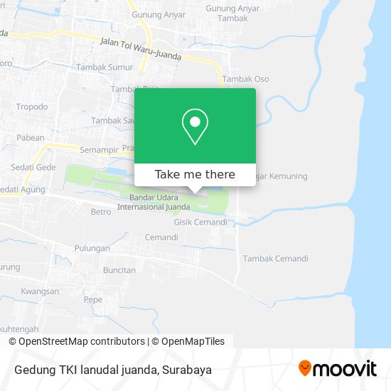 Gedung TKI lanudal juanda map
