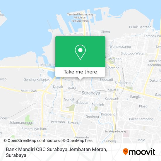 Bank Mandiri CBC Surabaya Jembatan Merah map