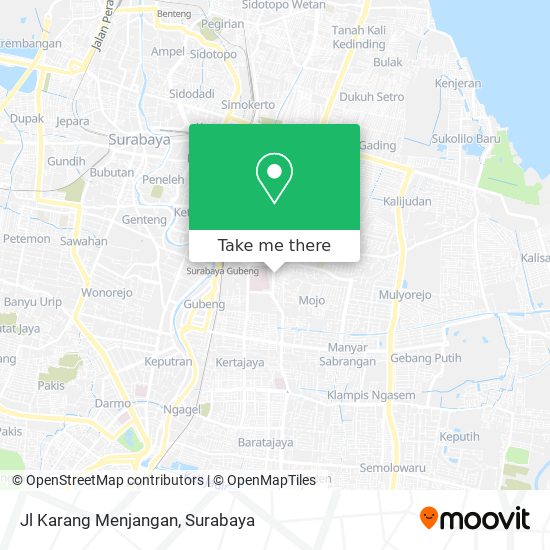Jl Karang Menjangan map