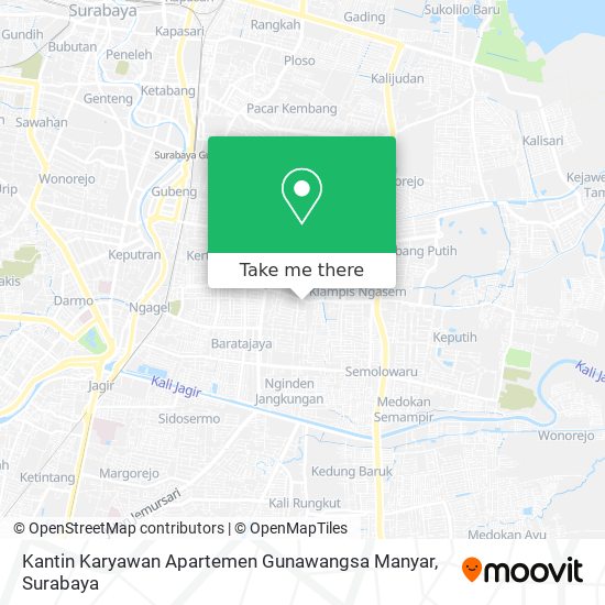 Kantin Karyawan Apartemen Gunawangsa Manyar map