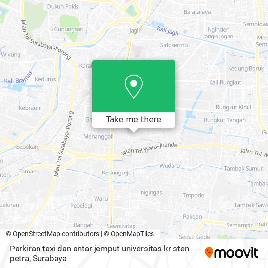 Parkiran taxi dan antar jemput universitas kristen petra map