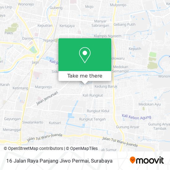 16 Jalan Raya Panjang Jiwo Permai map