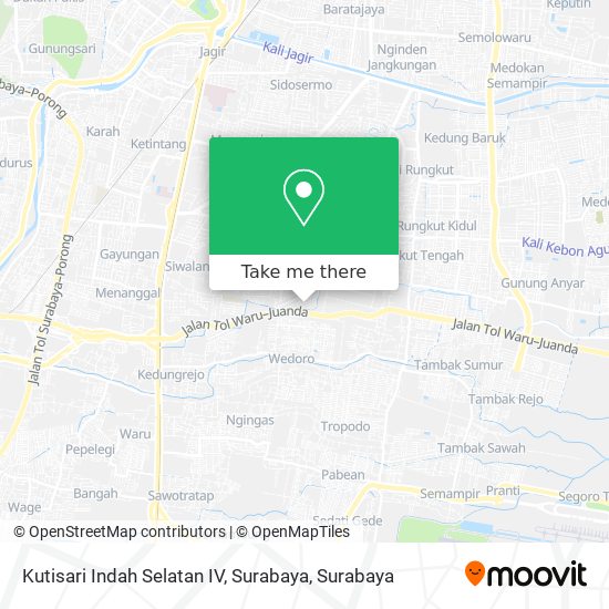 Kutisari Indah Selatan IV, Surabaya map
