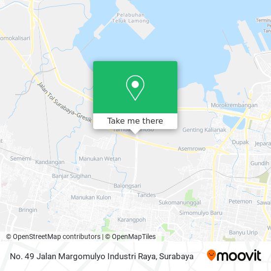 No. 49 Jalan Margomulyo Industri Raya map