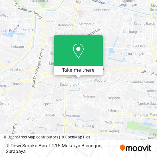 Jl Dewi Sartika Barat G15 Makarya Binangun map