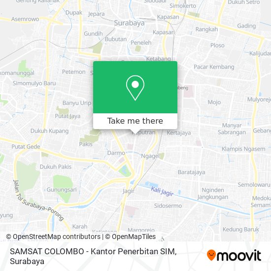 SAMSAT COLOMBO - Kantor Penerbitan SIM map