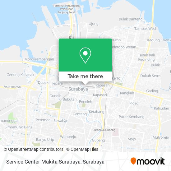 Service Center Makita Surabaya map