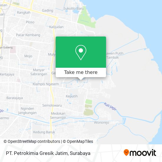 PT. Petrokimia Gresik Jatim map