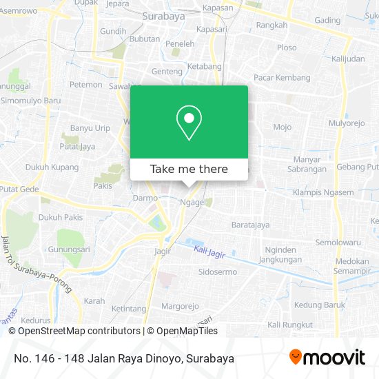 No. 146 - 148 Jalan Raya Dinoyo map