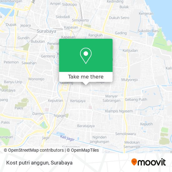 Kost putri anggun map