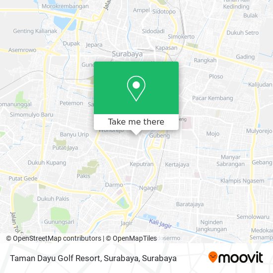 Taman Dayu Golf Resort, Surabaya map