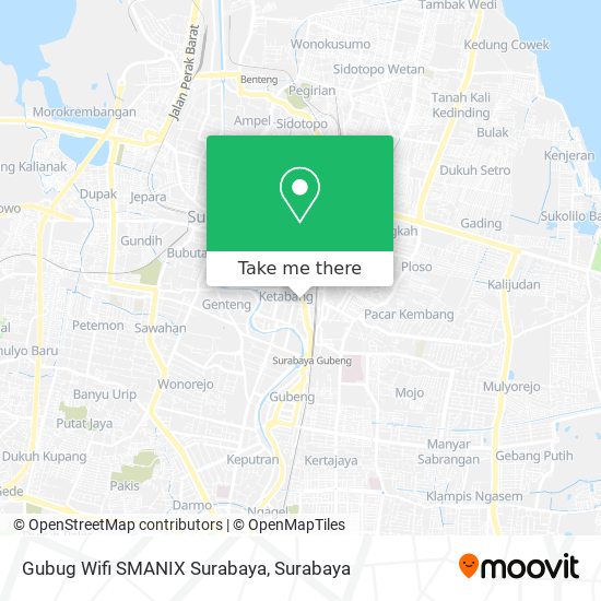 Gubug Wifi SMANIX Surabaya map