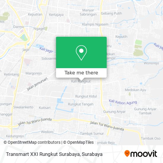 Transmart XXI Rungkut Surabaya map
