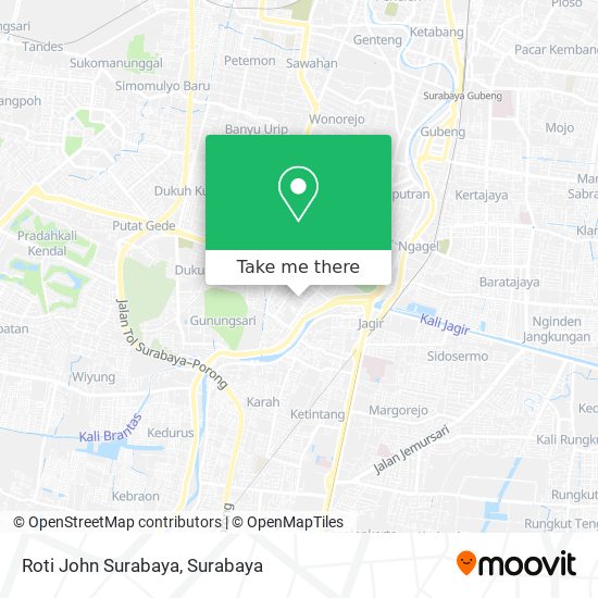 Roti John Surabaya map