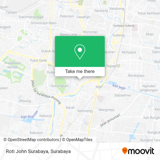 Roti John Surabaya map