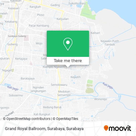 Grand Royal Ballroom, Surabaya map